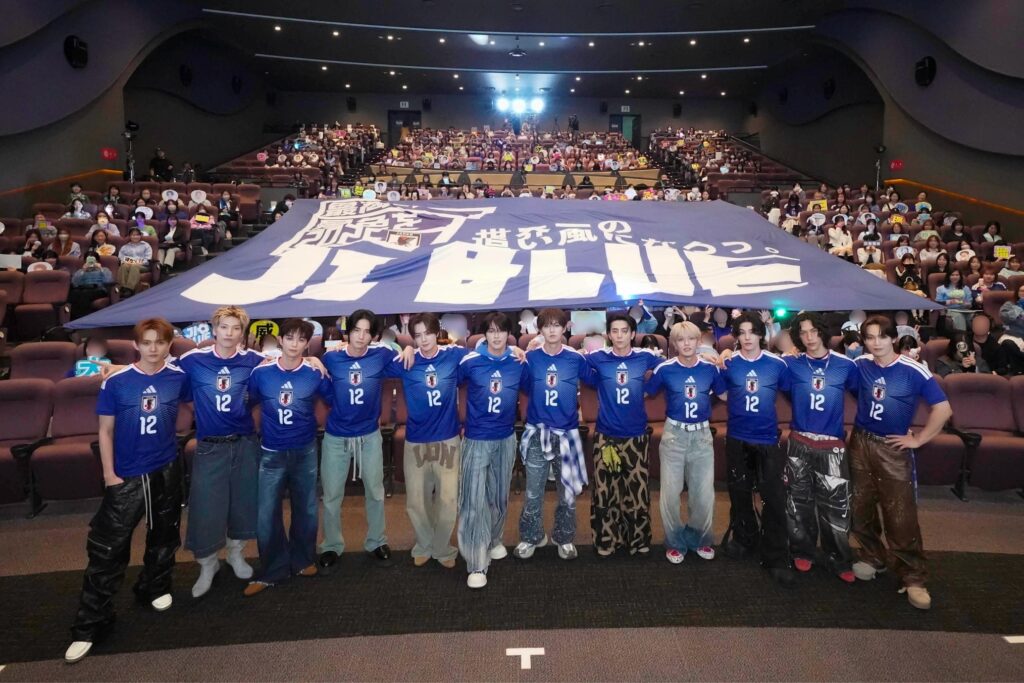 サッカー日本代表「最高の景色を2026」オフィシャルアンバサダー JI BLUE SINGLE「景色」MV先行上映イベントレポート！MV鑑賞会＆リフティング対決で会場は熱狂