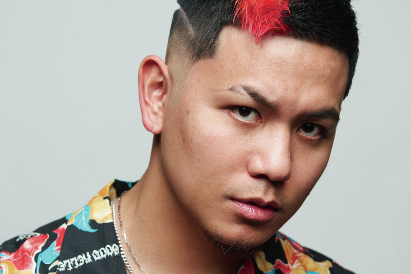 BARBERS’ DELIGHT 2「炎をイメージしたポイントカラー。強烈な個性を放つフェード。」